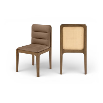Chaise rembourrée en cuir Ellis