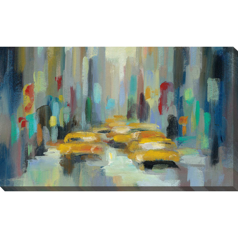 «Manhattan Sketches II IV», reproduction de peinture à l'acrylique sur toile, H 36 po x l 60 po x P 1,5 po, Toile tendue