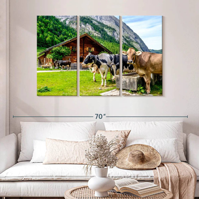 Brampt Karwendel Cows, 32" H x 50" W