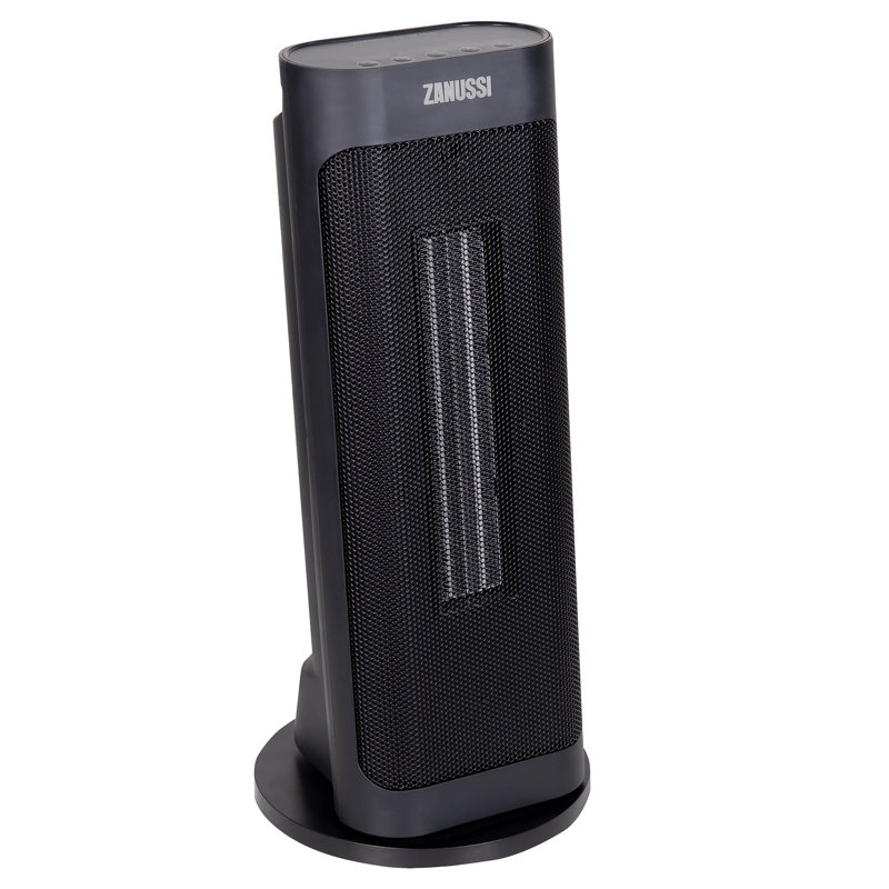 Zanussi ZPTCH3002B 2kW Compact Ceramic Tower Heater in Black