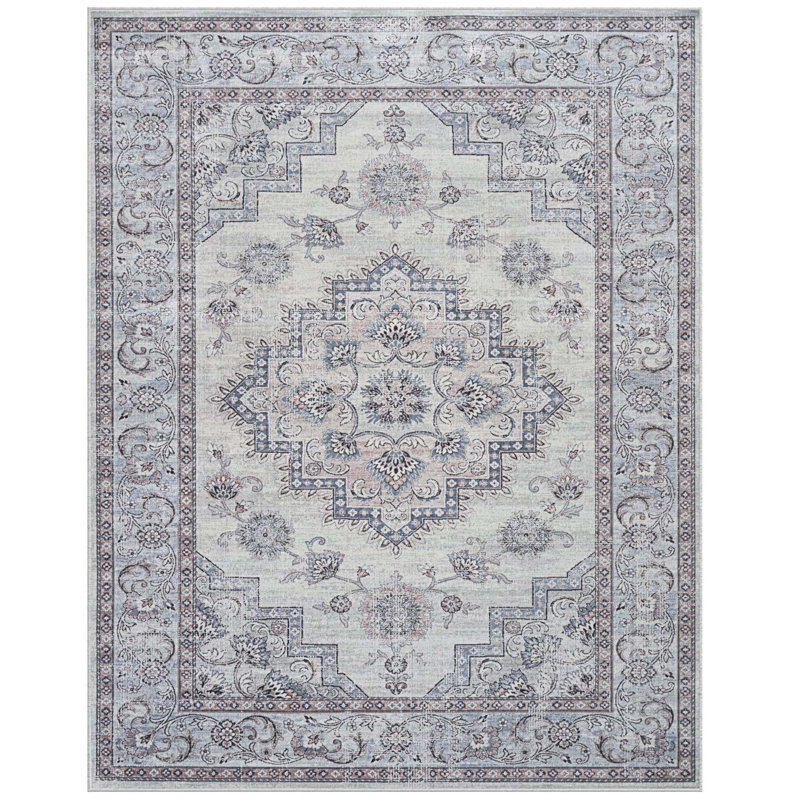 Petulia Viscose Oriental Rug, Rectangle 7'10" x 10'