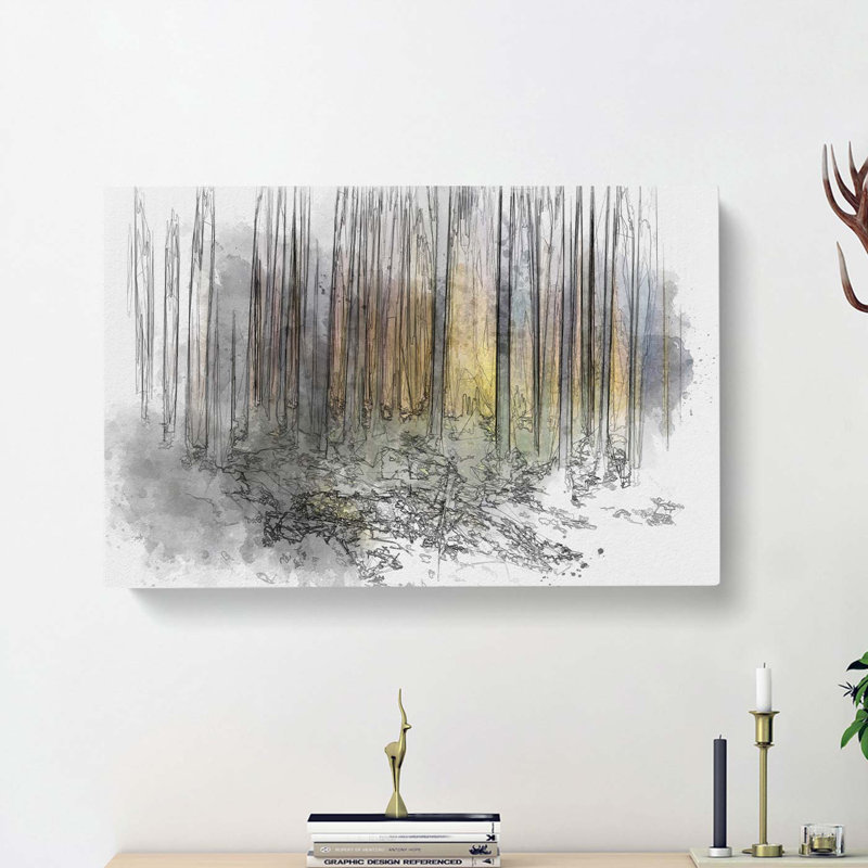 Forest Dreams In Abstract - Wrapped Canvas Print, 50cm H x 76cm W x 3cm D