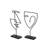 Posie Set Of 2 Decorative Statues