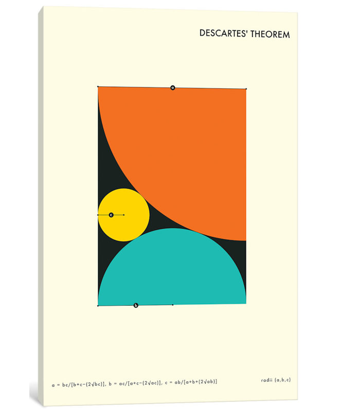 « descartes », "" , impression sur toile, H 60 po x l 40po x P 1,5 po