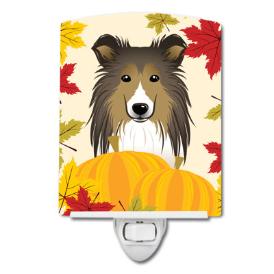 Shih Tzu Thanksgiving Ceramic Night Light