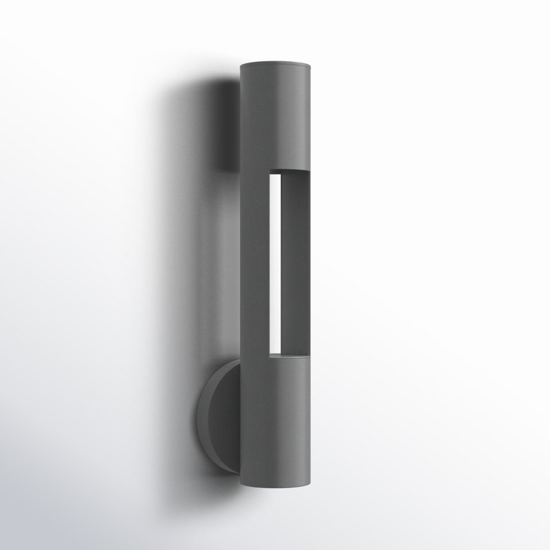 Olso 2 - Bulb 18.25'' H Outdoor Armed Sconce, Textured Graphite