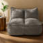 Canapés à compression, chaise longue compacte en lin et coton pour la maison