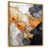 Toile avec cadre flottant or