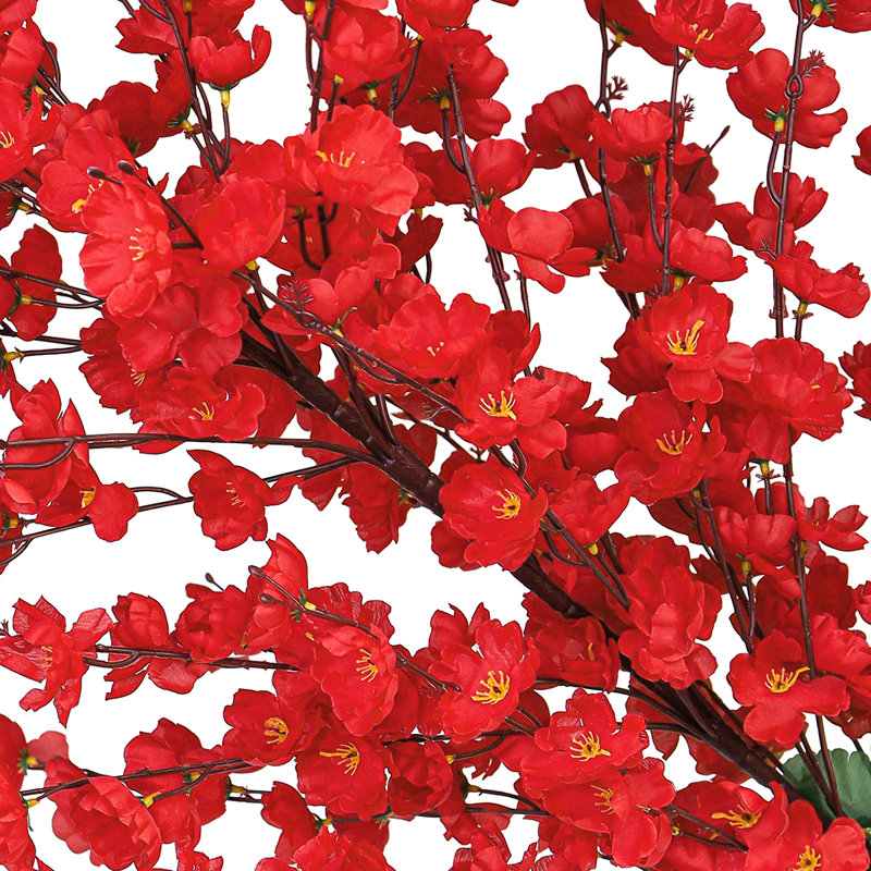 Bouquet de fleurs de cerisier artificiel, Red
