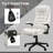High Back Vibration Massage Office Chair With 6 Vibration Points, Heated Reclining PU Leather Computer Chair With Armrest And Remote