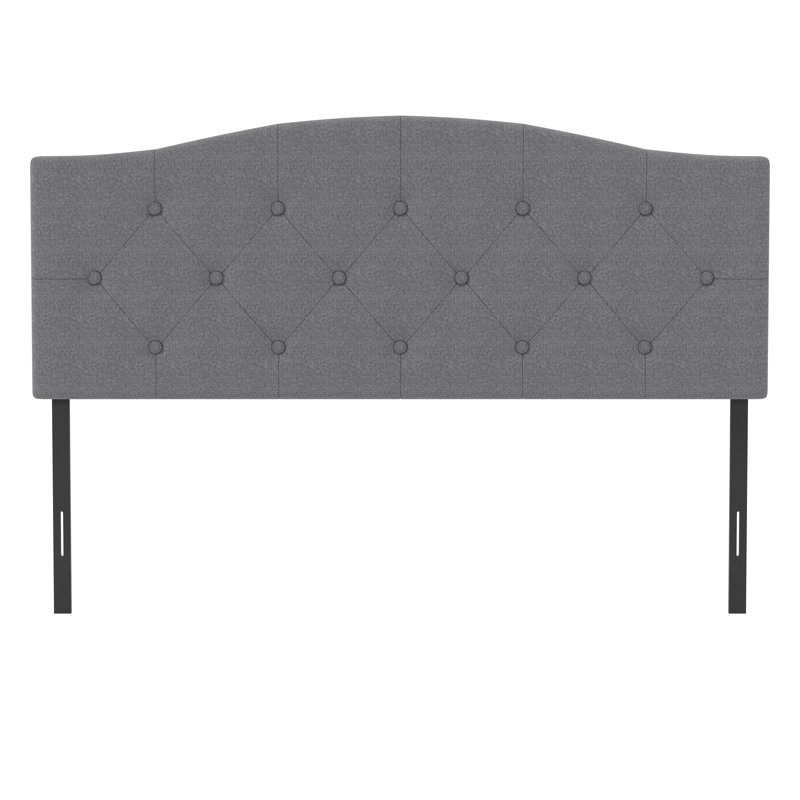 Tête de lit tapissier Hanneman, Gris glacé, Très grand