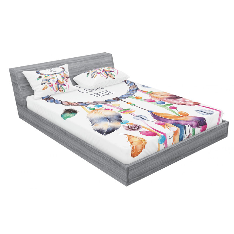 Microfiber Sheet Set, Queen Sheet Set with Fitted Sheet