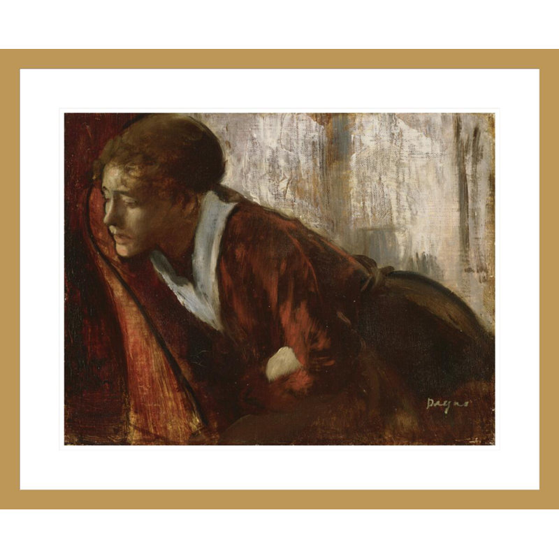 «Melancholy» par Edgar Degas, impression giclée sur cadre, H 23,5 po x l 28,56 po