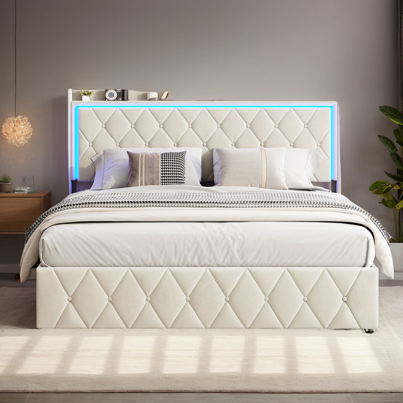 Ottoman Storage Bed, European Kingsize (160 x 200 cm)