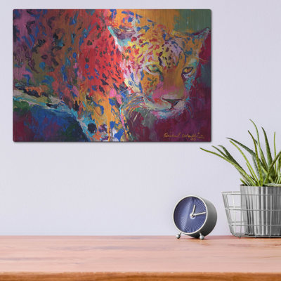 Dakota Fields «Leopard 1» par Richard Wallich, art mural en métal