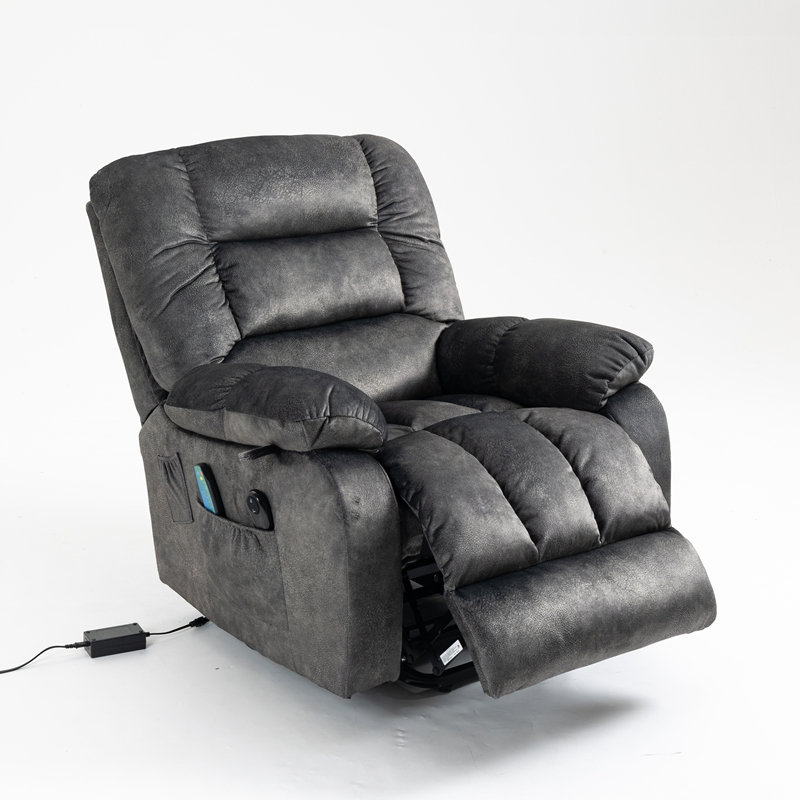 Recliners Lift Chair Relax Sofa Chair Livingroom Furniture Living Room Power Electric Reclining for Elderly, Grayish Blue