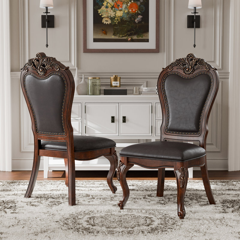 Roslindale Side Chairs, Brown, Brown