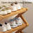 Foldable Under-Desk Shoe Rack - Chinese Retro Style Multi-Layer Space-Saving Storage Shelf, Easy Pull-Out Design