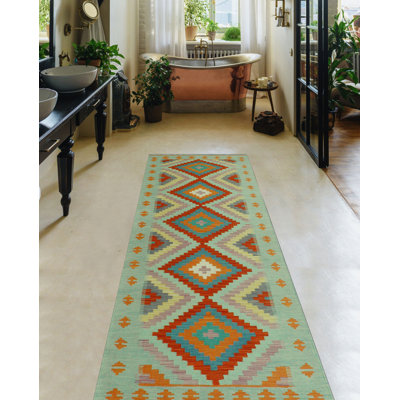 Tapis rouge Bobbee Kilim Curley