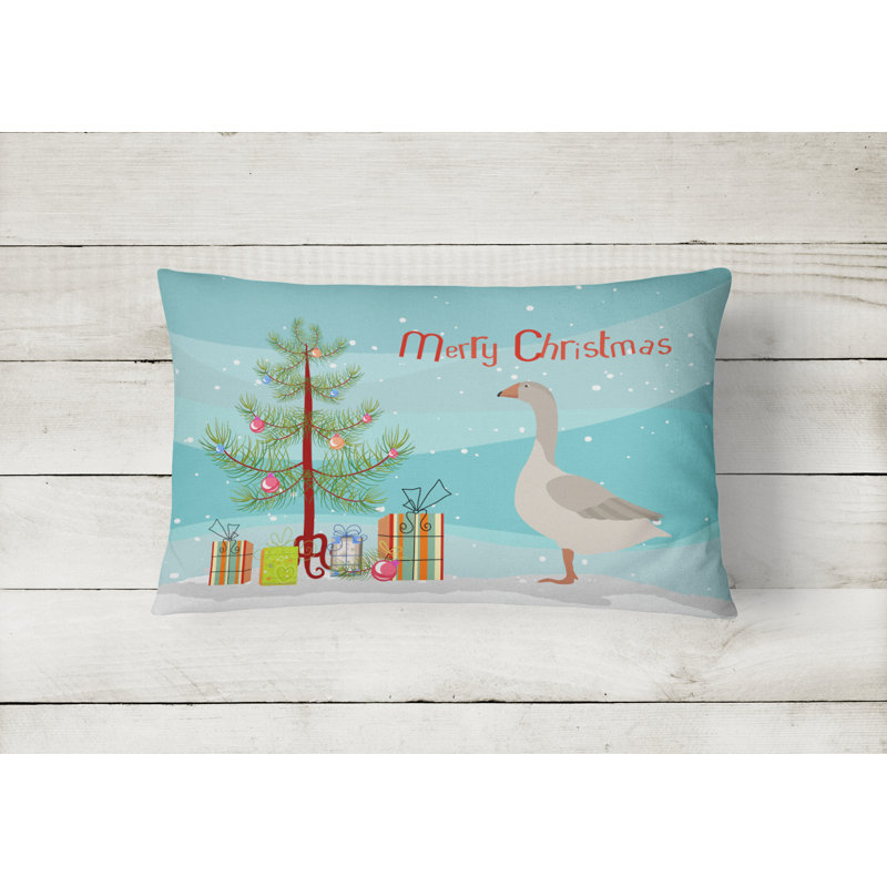  Steinbacher Goose Christmas Indoor/Outdoor Throw Pillow