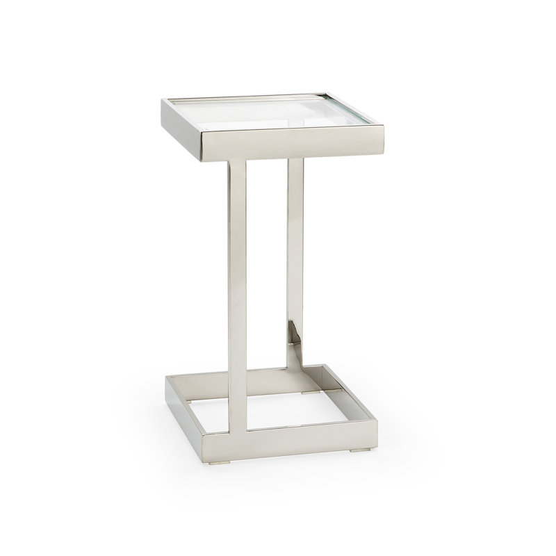 Dax Square Pull Up Table, Polished Stainless Steel
