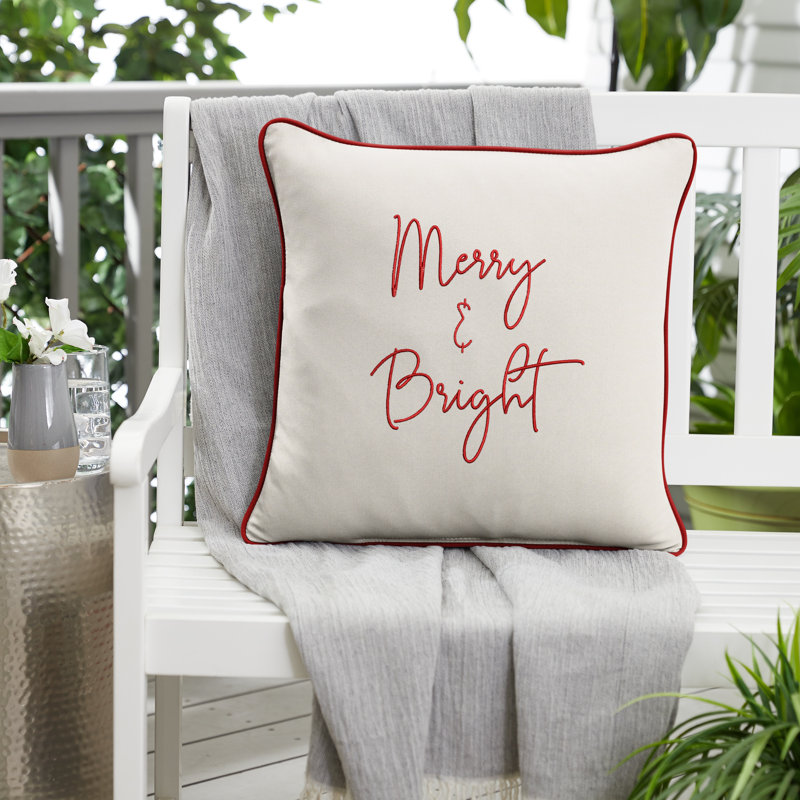 Housse de coussin d'extérieur carré Merry and Bright