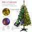 Grand arbre de Noël artificiel pré-éclairé avec branches, lumières blanc chaud ou lumières colorées