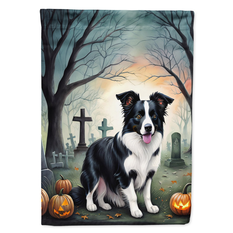 Double Sided 15.5'' H x 11.25'' W Polyester Halloween Garden Flag