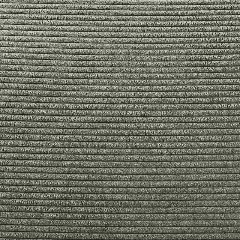 Causeuse Austin, Velours côtelé vert, 29.5" H x 107" W x 34" D