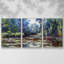 Nymphéas dans le jardin de Monets, 3 pièces-1387882251-1387882250