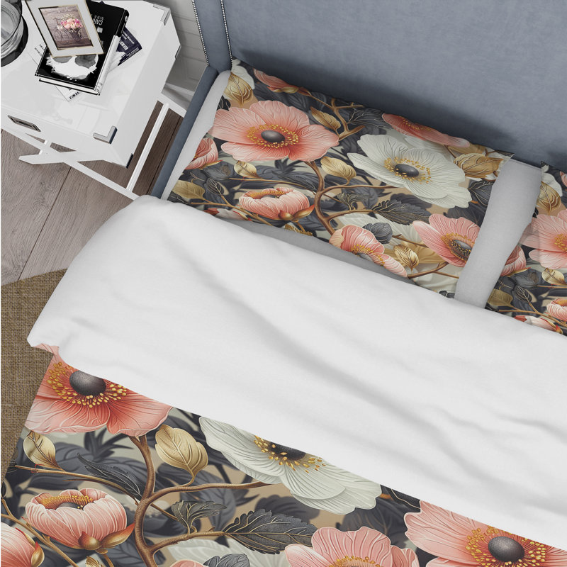 Ensemble de housse de couette Boho, Housse de couette pour grand lit + 2 taies décora