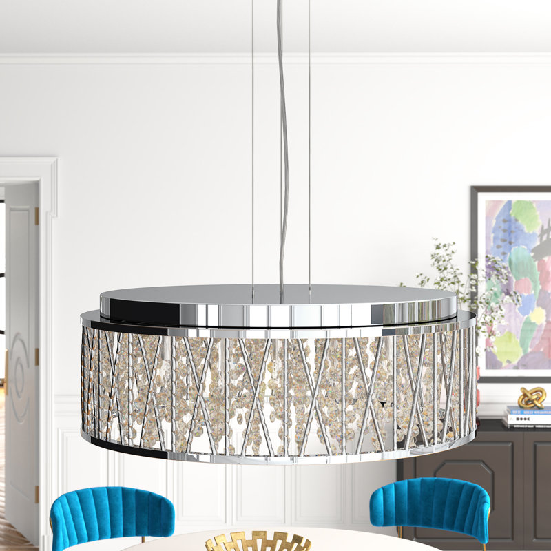 Lustre tambour 7 lumières Ashlynn