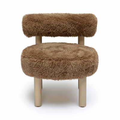 Vegan Shearling Accent Chair