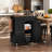 Laimondas 34.3" Kitchen Island with Storage and Power Outlet-1990811103