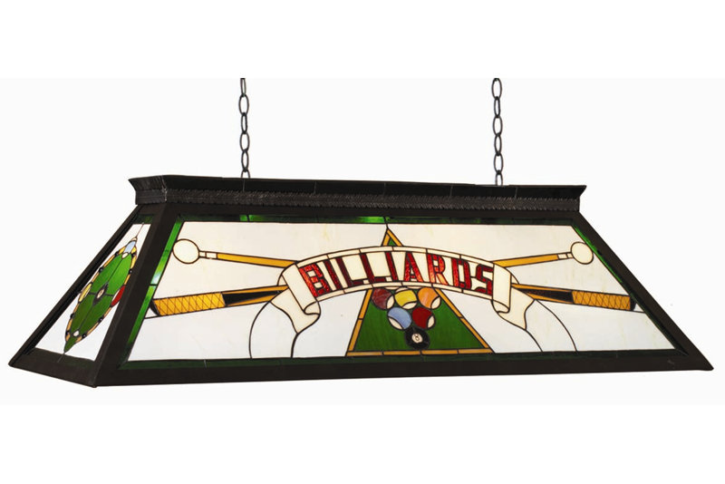 Dovie 4 - Billiard Pool Table Linear Pendant Light By RAM Game Room, Green
