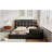 Queen-sized Soft Platform Bed with Two Reading Lamps-37864114