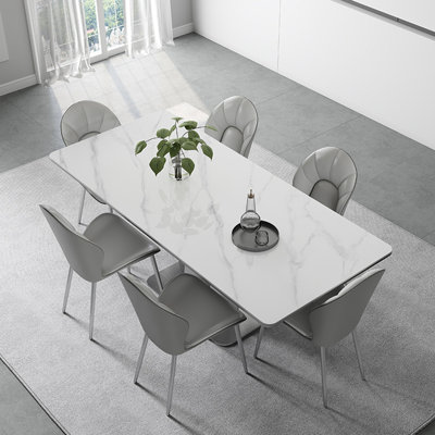 Ensemble de table de salle à manger rectangulaire haut de gamme Light