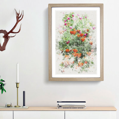 Poppy Field - Picture Frame Painting Print