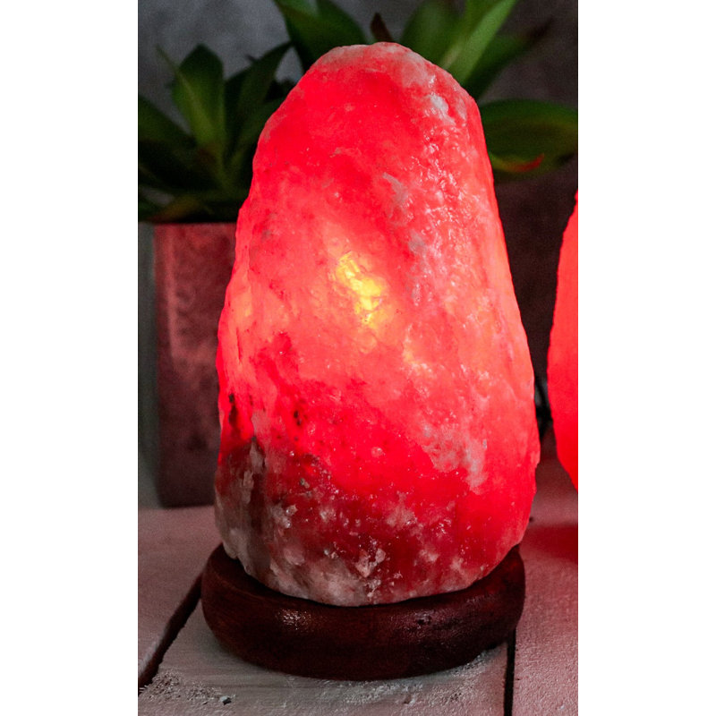 Natural Dark Red Salt Lamp