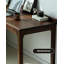 Bureau en bois massif en L avec tiroirs en bois naturel-1362316045