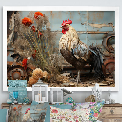 Poulet Barnyard Serenade - Reproduction d'art mural animaux