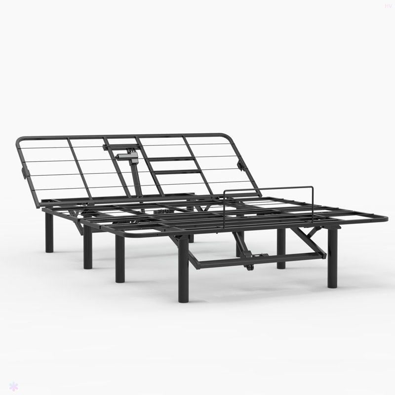 Adjustable Bed Base Frame Head And Foot Incline Quiet Motor Queen Size Zero Gravity, Dual USB A+C Ports, Remote Control With ZG And Memory Keys