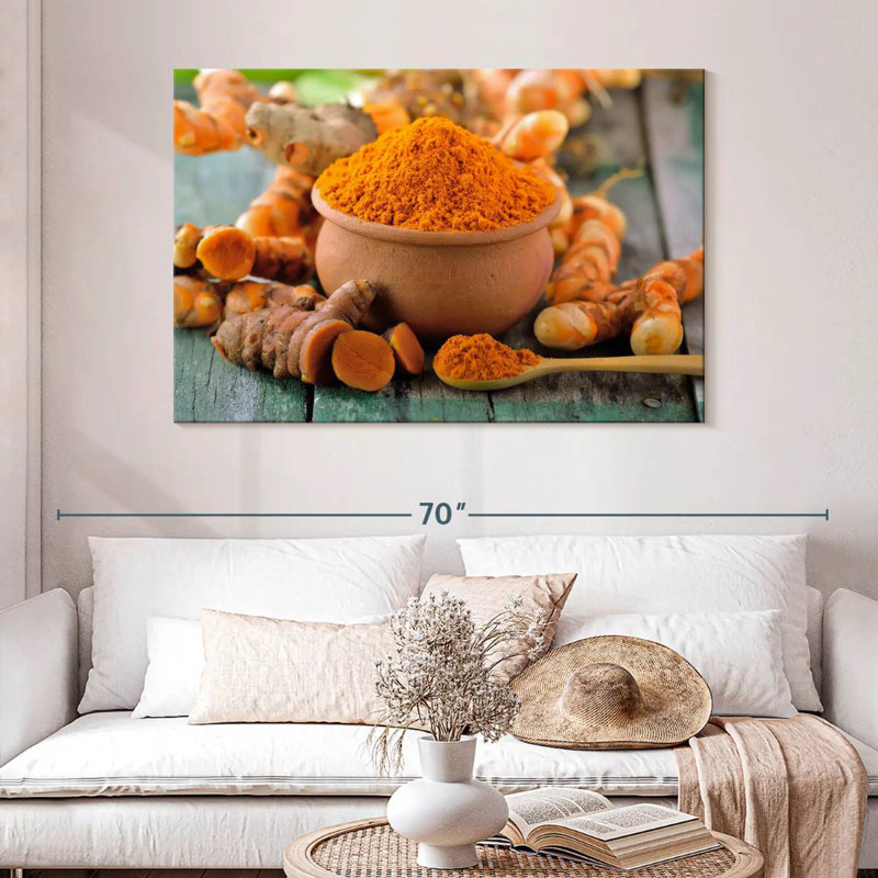 Yarlin Golden Turmeric Spice, 32" H x 48" W