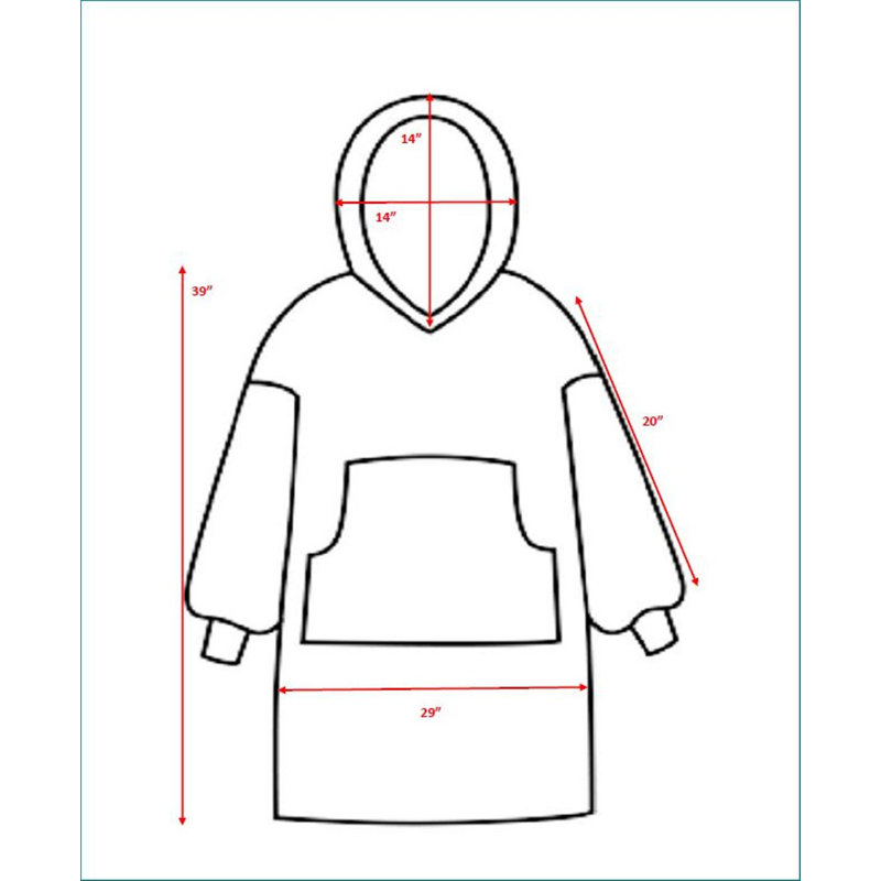 Couverture à capuche en velours, Noir