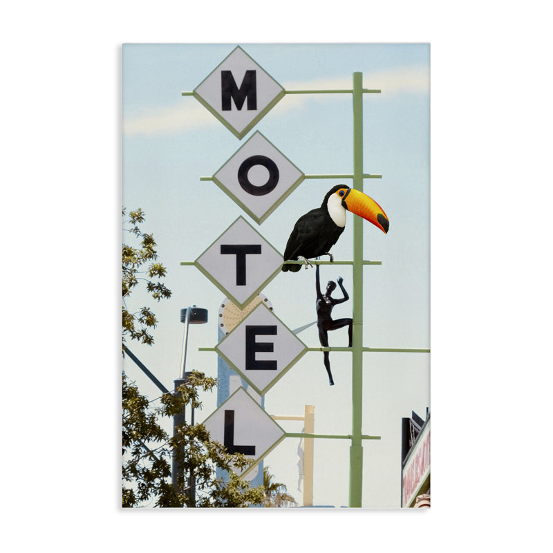 Toucan sur toile, signée Ashley Singleton, H 24 po x l 16 po
