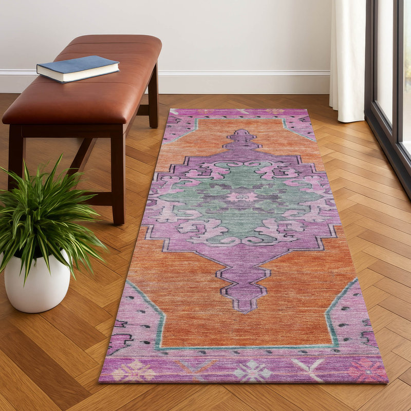 Tapis de qualité supérieure lavable à la machine AMF1731, Tapis de couloir 2 pi 3 po x 7 pi 6 po