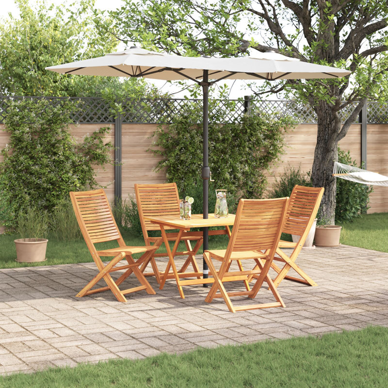 Rectangular 5 - Piece 4 - Person Outdoor Table Set