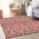 Premium Machine Washable Prisco Red Rug