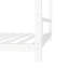 Lit simple en métal sur lit superposé - et caractéristique de qualité de fabrication fiable, réduction du bruit substantielle, garde-corps ajusté, conception robuste blanche, structure stable, installation réduite,
