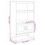 Bajan 68 cm W Steel Highboard-306043973